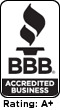 bbb accredited business Rating: A+